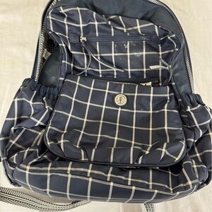 Lululemom Navy Check Backpack